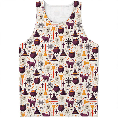 Halloween Festival Pattern Print Men's Tank Top