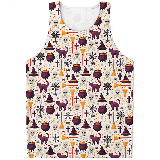 Halloween Festival Pattern Print Men's Tank Top