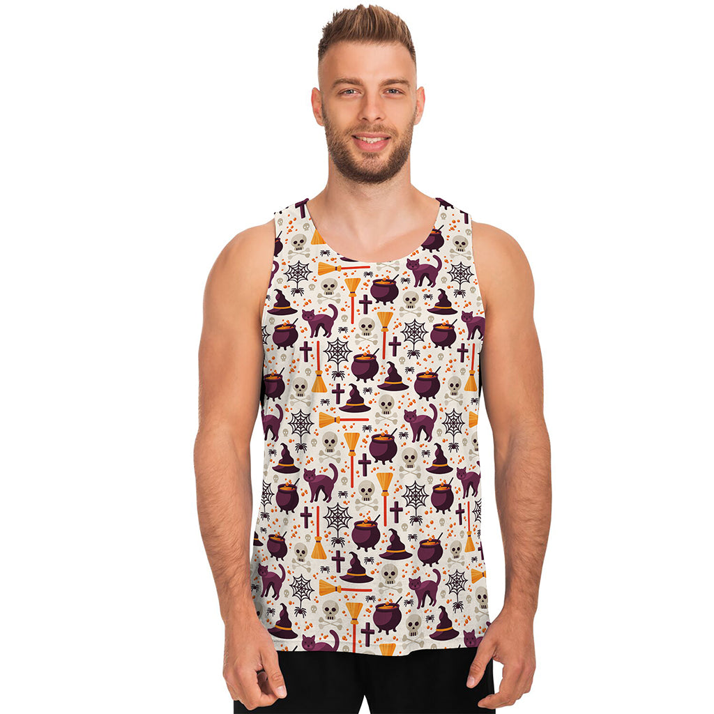 Halloween Festival Pattern Print Men's Tank Top