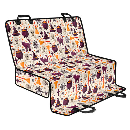 Halloween Festival Pattern Print Pet Car Back Seat Cover