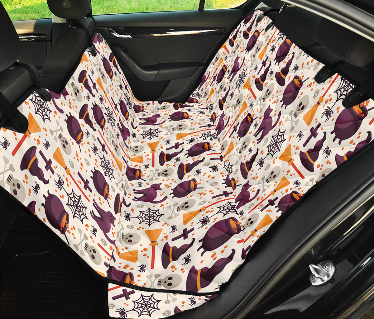 Halloween Festival Pattern Print Pet Car Back Seat Cover