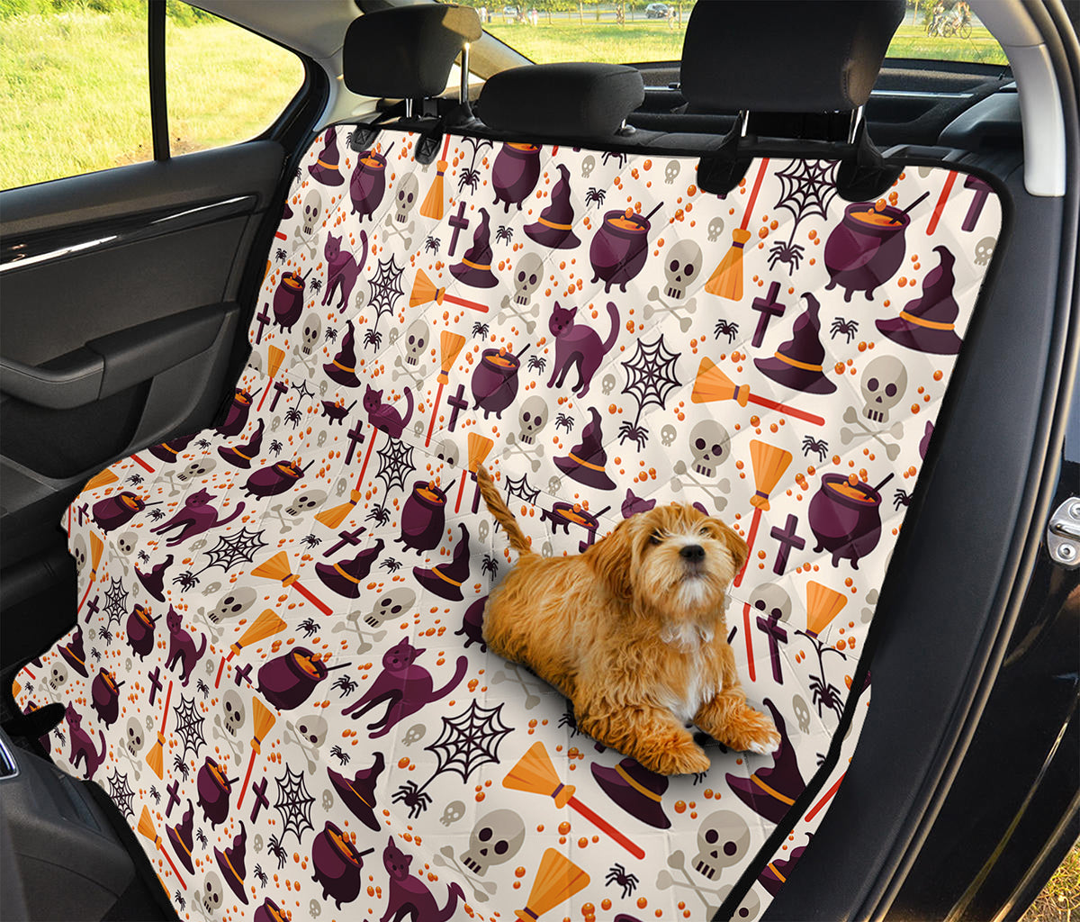 Halloween Festival Pattern Print Pet Car Back Seat Cover