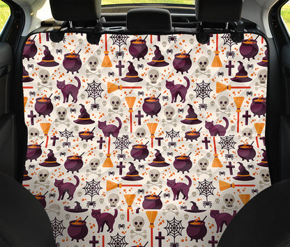 Halloween Festival Pattern Print Pet Car Back Seat Cover