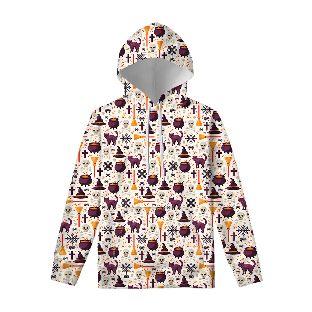 Halloween Festival Pattern Print Pullover Hoodie