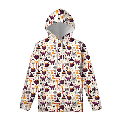 Halloween Festival Pattern Print Pullover Hoodie