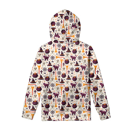 Halloween Festival Pattern Print Pullover Hoodie
