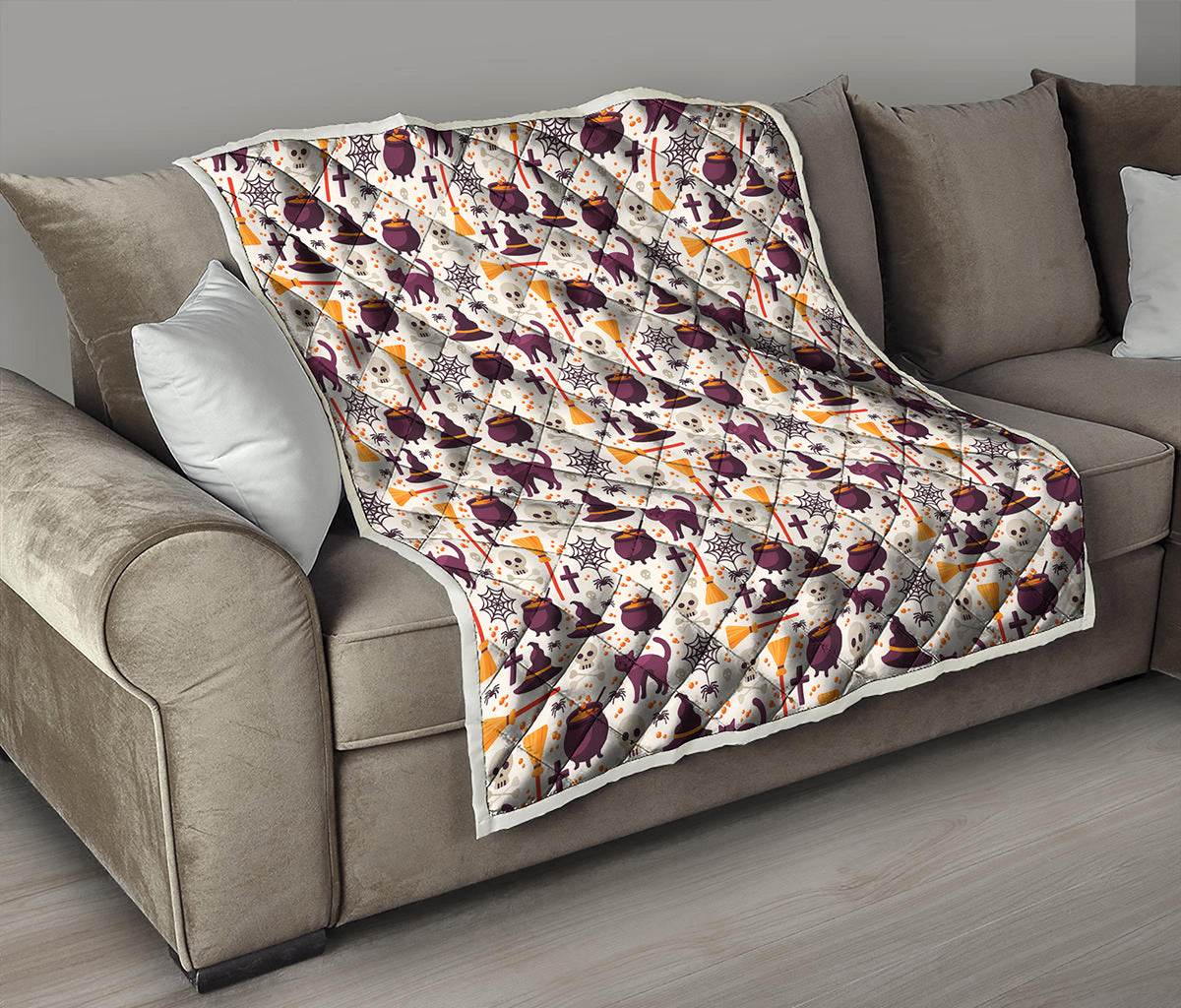 Halloween Festival Pattern Print Quilt