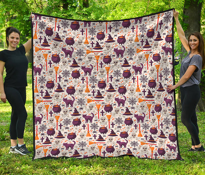 Halloween Festival Pattern Print Quilt