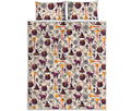 Halloween Festival Pattern Print Quilt Bed Set