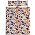 Halloween Festival Pattern Print Quilt Bed Set