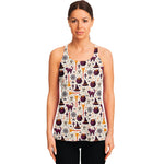 Halloween Festival Pattern Print Women's Racerback Tank Top