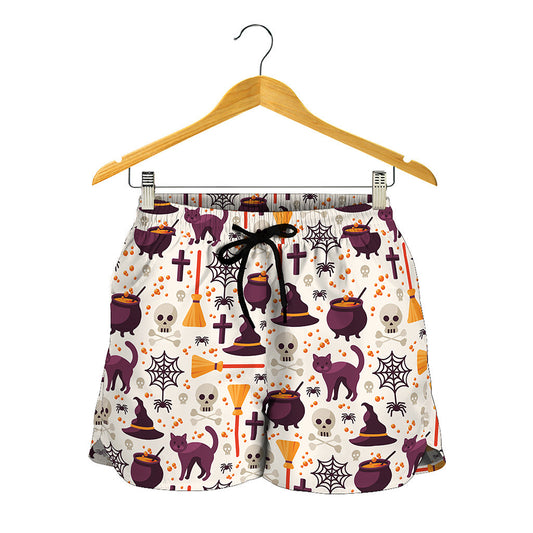 Halloween Festival Pattern Print Women's Shorts