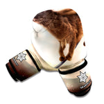 Halloween Flying Witch Cat Print Boxing Gloves