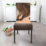 Halloween Flying Witch Cat Print Dining Chair Slipcover