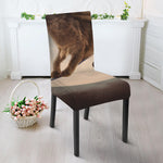 Halloween Flying Witch Cat Print Dining Chair Slipcover