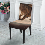 Halloween Flying Witch Cat Print Dining Chair Slipcover