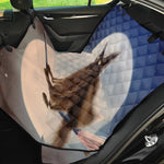 Halloween Flying Witch Cat Print Pet Car Back Seat Cover