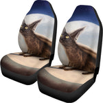 Halloween Flying Witch Cat Print Universal Fit Car Seat Covers