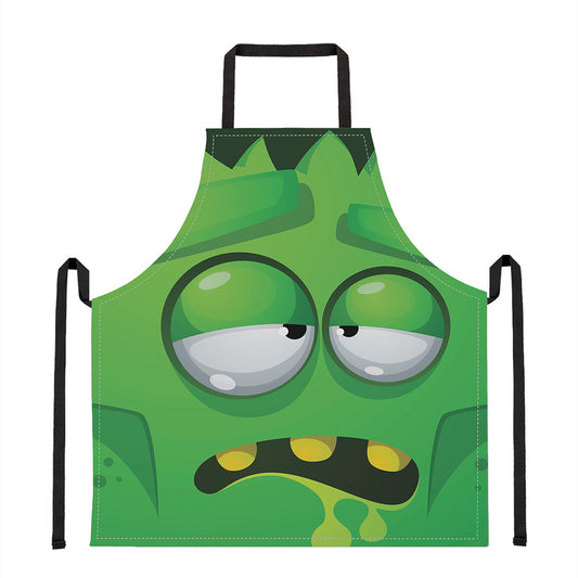 Halloween Frankenstein Face Print Apron