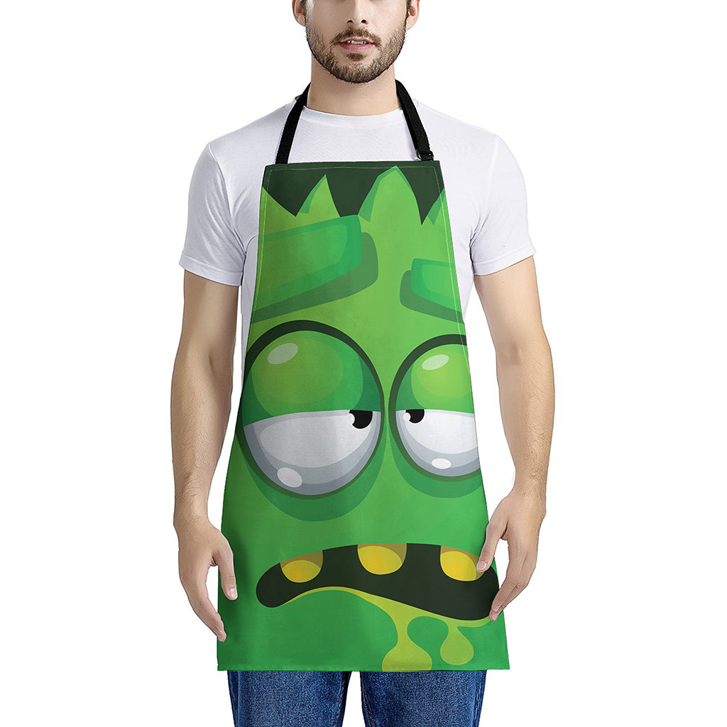 Halloween Frankenstein Face Print Apron