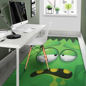 Halloween Frankenstein Face Print Area Rug