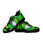 Halloween Frankenstein Face Print Black Sneakers