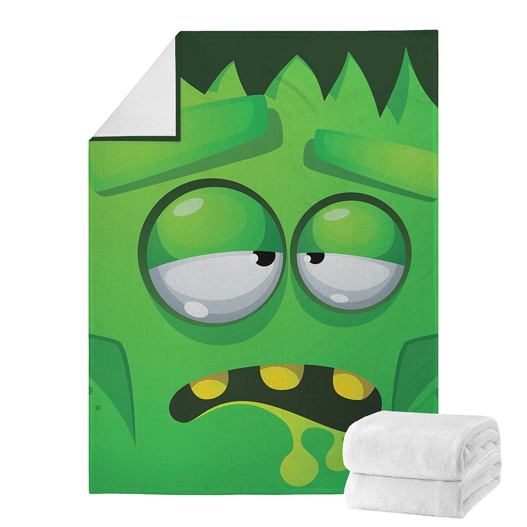Halloween Frankenstein Face Print Blanket