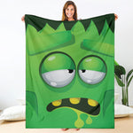Halloween Frankenstein Face Print Blanket