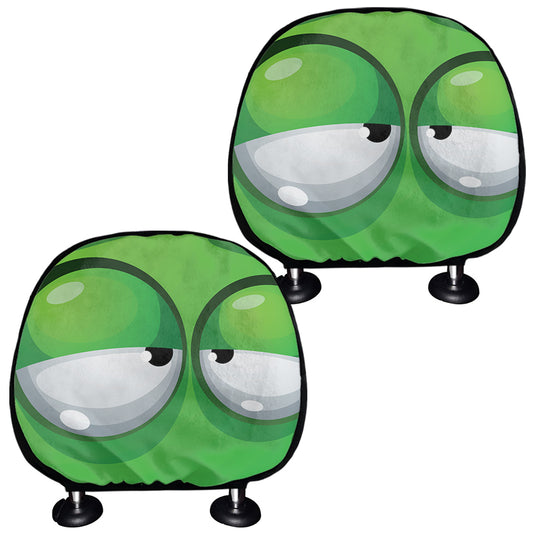 Halloween Frankenstein Face Print Car Headrest Covers