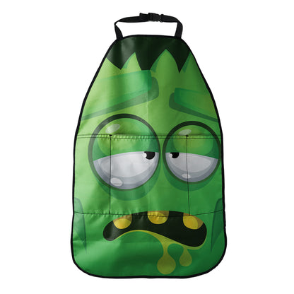 Halloween Frankenstein Face Print Car Seat Organizers
