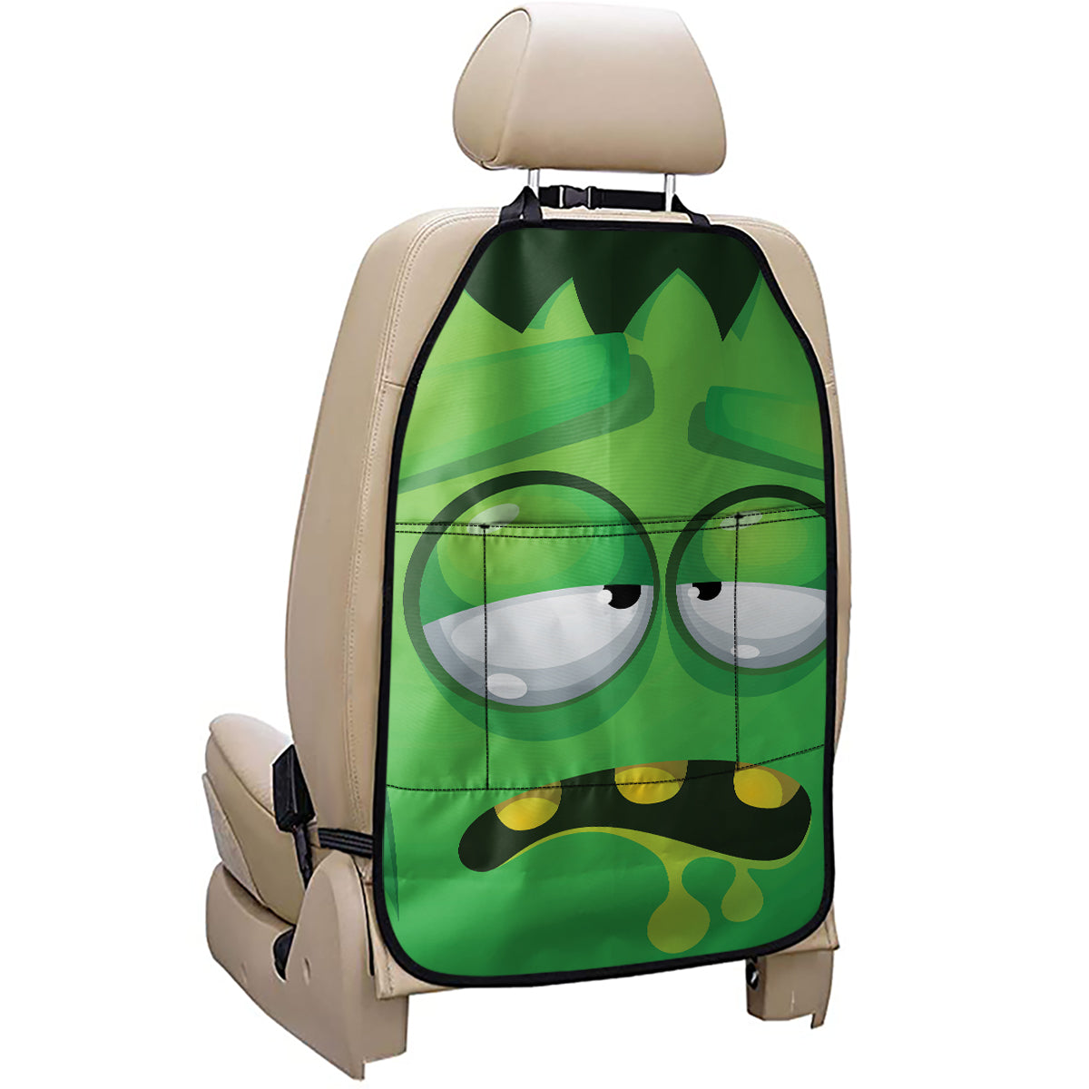 Halloween Frankenstein Face Print Car Seat Organizers
