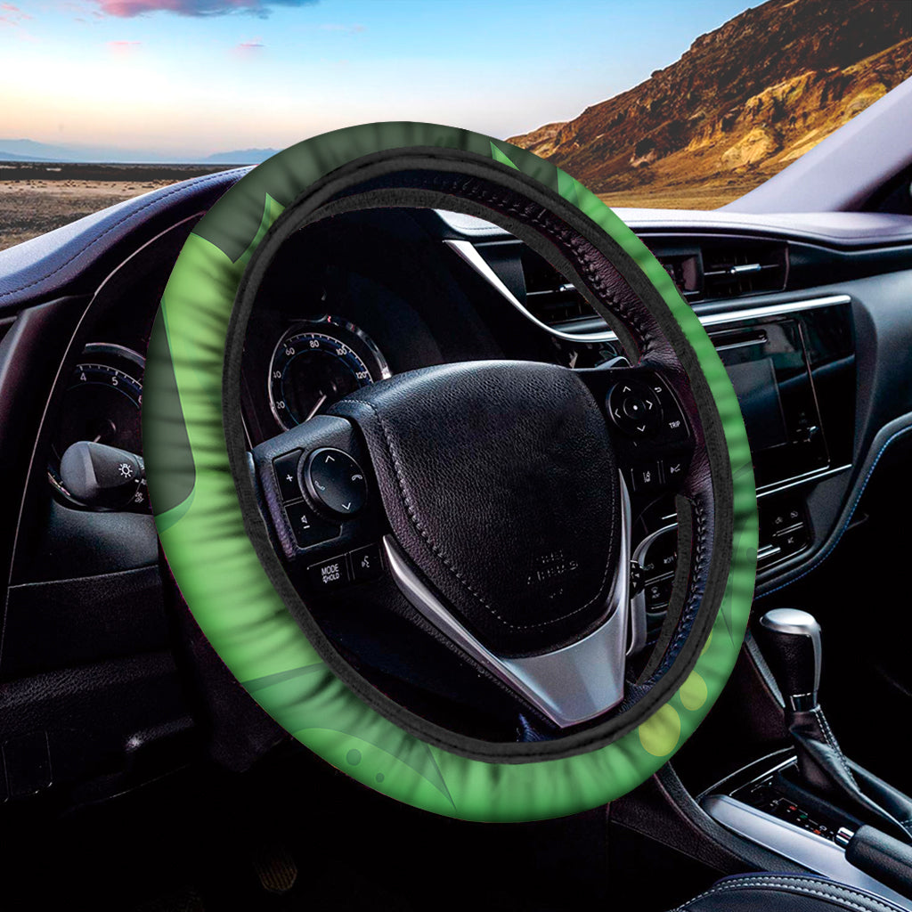 Halloween Frankenstein Face Print Car Steering Wheel Cover