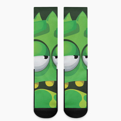 Halloween Frankenstein Face Print Crew Socks