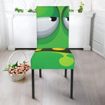 Halloween Frankenstein Face Print Dining Chair Slipcover