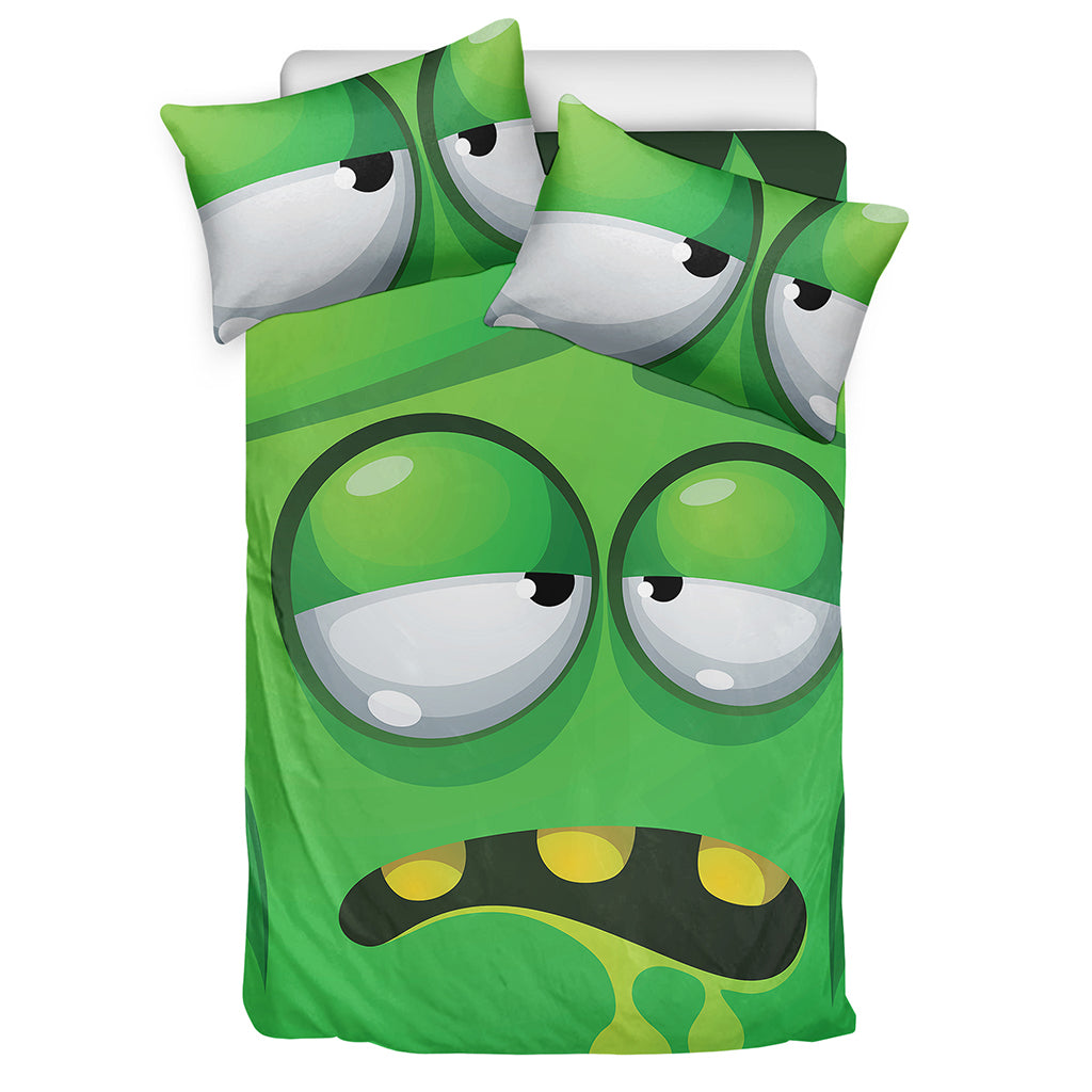 Halloween Frankenstein Face Print Duvet Cover Bedding Set