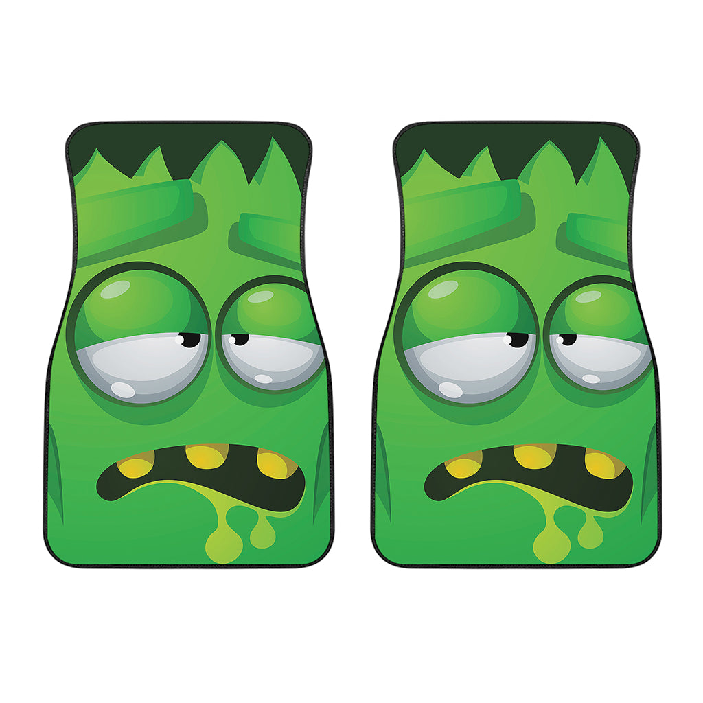 Halloween Frankenstein Face Print Front Car Floor Mats