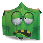 Halloween Frankenstein Face Print Hooded Blanket