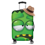 Halloween Frankenstein Face Print Luggage Cover