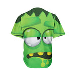 Halloween Frankenstein Face Print Men's Baseball Jersey