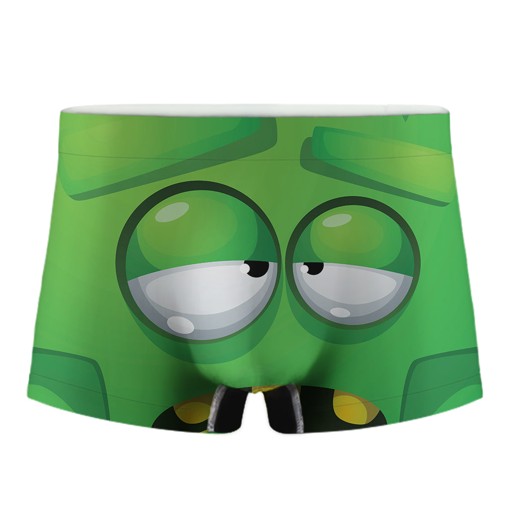 Halloween Frankenstein Face Print Men's Boxer Briefs