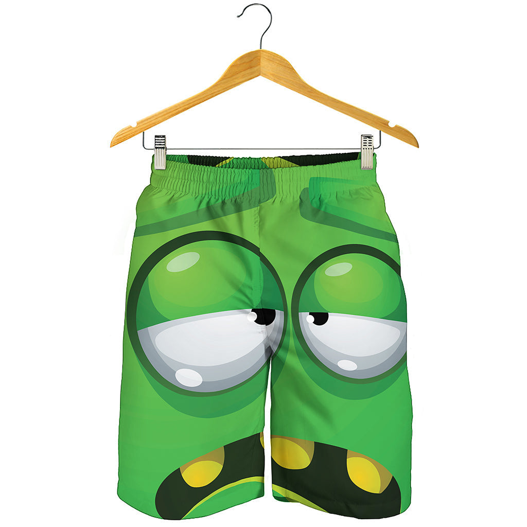 Halloween Frankenstein Face Print Men's Shorts
