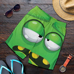 Halloween Frankenstein Face Print Men's Shorts