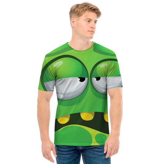 Halloween Frankenstein Face Print Men's T-Shirt