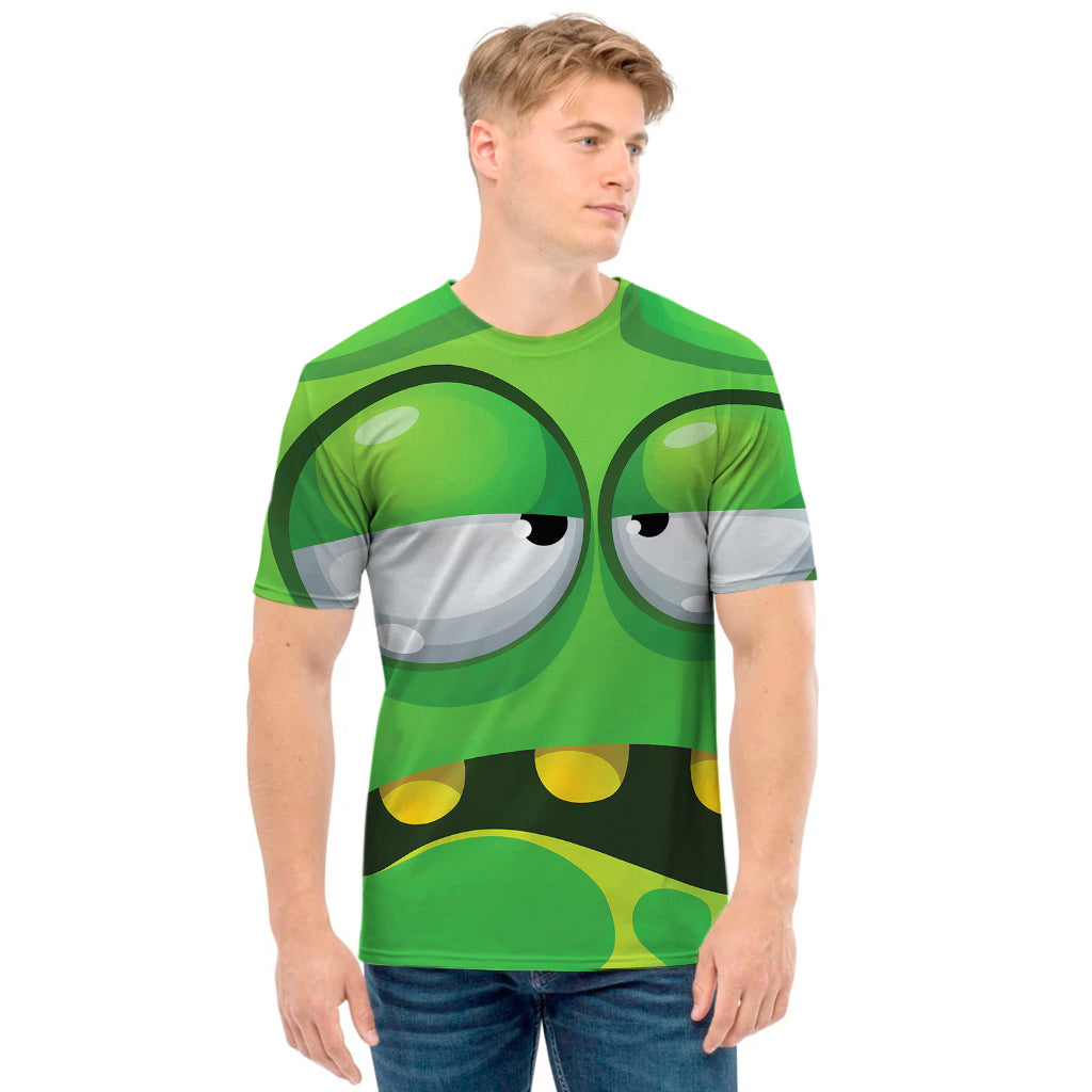 Halloween Frankenstein Face Print Men's T-Shirt