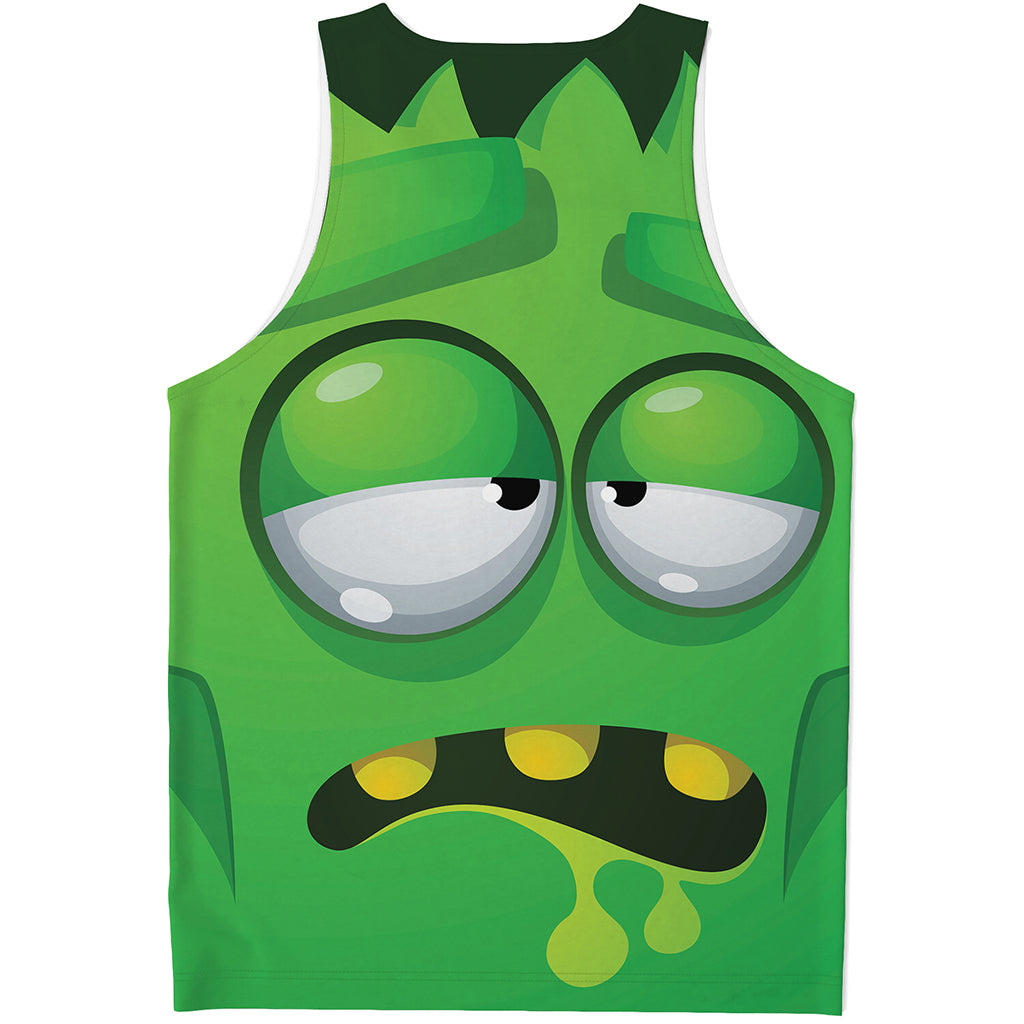 Halloween Frankenstein Face Print Men's Tank Top