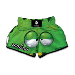 Halloween Frankenstein Face Print Muay Thai Boxing Shorts