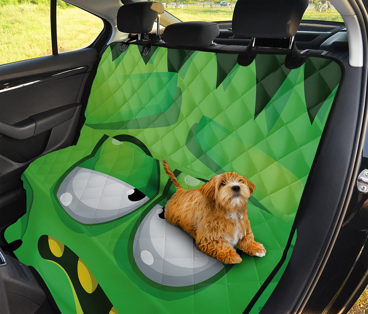 Halloween Frankenstein Face Print Pet Car Back Seat Cover