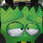 Halloween Frankenstein Face Print Pet Car Back Seat Cover