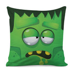 Halloween Frankenstein Face Print Pillow Cover