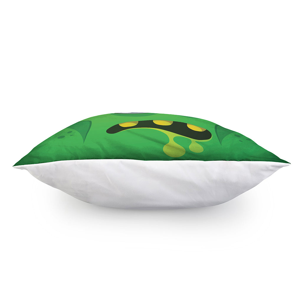 Halloween Frankenstein Face Print Pillow Cover